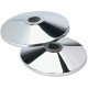 Tatco Adjusta-Tape Stanchion Flat Base - Chrome - Cast Iron - 2 / Box
