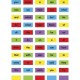 Teacher Created Resources Cling Thingies Sight Words - 50 x Word Shape - Write on/Wipe off, Removable, Residue-free - 1.25" Heig