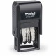Trodat Micro 5-in-1 Date Stamp - Date Stamp - "E-MAILED, FAXED, PAID, RECEIVED" - 0.75" Impression Width - 10000 Impression(s) -