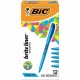 BIC Brite Liner Highlighters - Chisel Marker Point Style - Blue Water Based Ink - 1 Dozen