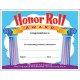 Trend Honor Roll Award Certificate - "Honor Roll Award" - 8.5" x 11" - Assorted - 30 / Pack