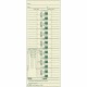 TOPS Manila Stock Weekly Time Cards - 3.50" x 9" Sheet Size - Manila - Manila Sheet(s) - Green Print Color - 500 / Box