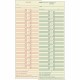 TOPS Semi-Monthly Time Cards - Double Sided Sheet - 3.50" x 10.50" Sheet Size - Yellow - Manila Sheet(s) - Green, Red Print Colo