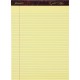 Ampad Gold Fibre Narrow Rule Writing Pads - 50 Sheets - Watermark - Stapled/Glued - 0.25" Ruled - 16 lb Basis Weight - Letter - 