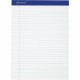 Ampad Perforated Ruled Pads - Letter - 50 Sheets - Stapled - 0.34" Ruled - 20 lb Basis Weight - Letter - 8 1/2" x 11"8.5" x 11.8
