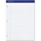 Ampad Double Sheet Writing Pad - 100 Sheets - Stapled - Both Side Ruling Surface - 0.28" Ruled - 15 lb Basis Weight - Letter - 8