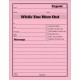 TOPS While You Were Out Message Pads - 50 Sheet(s) - Gummed - 5.50" x 4.25" Sheet Size - Pink - Pink Sheet(s) - Black Print Colo