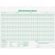 TOPS Daily Employee Attendance Record Form - 50 Sheet(s) - 11" x 8.50" Sheet Size - 3 x Holes - White - White Sheet(s) - Green P