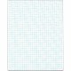 TOPS Graph Pad - 50 Sheets - Both Side Ruling Surface - Ruled Blue Margin - 20 lb Basis Weight - Letter - 8 1/2" x 11" - White P