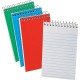 Oxford Narrow Ruled Pocket Size Memo Book - 60 Sheets - Wire Bound - 15 lb Basis Weight - 3" x 5" - White Paper - BluePressboard