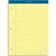TOPS Double Docket Rigid Back Legal Pads - 100 Sheets - Stapled/Glued - Ruled Margin - 16 lb Basis Weight - 8 1/2" x 11 3/4" - C