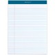 TOPS Docket Letr-Trim Legal Ruled White Legal Pads - 50 Sheets - Double Stitched - 0.34" Ruled - 16 lb Basis Weight - 8 1/2" x 1