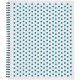 TOPS Polka Dot Design Spiral Notebook - Double Wire Spiral - College Ruled - 3 Hole(s) - 11" x 9" - Teal Polka Dot Cover - Micro