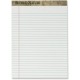 TOPS Second Nature Legal Pads - 50 Sheets - Ruled Red Margin - 18 lb Basis Weight - 8 1/2" x 11 3/4" - 2.50" x 11.8" x 8.5" - Wh