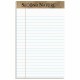 TOPS Second Nature Recycled Writing Pads - 50 Sheets - 0.28" Ruled - 16 lb Basis Weight - Jr.Legal - 5" x 8" - White Paper - Per