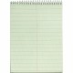 TOPS Green Tint Steno Books - 60 Sheets - Wire Bound - Ruled Margin - 6" x 9" - Green Paper - Hardboard Cover - WireLock - 12 / 