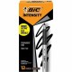 BIC Intensity Permanent Markers - Fine Marker Point - Black - Silver Barrel - 1 Dozen