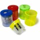 Eisen Two-hole Sharpener - 2 Hole(s) - 2.5" Height x 1.3" Width - Assorted - 12 / Box