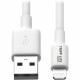 Eaton Tripp Lite Series USB-A to Lightning Sync/Charge Cable (M/M) - MFi Certified, White, 10 ft. (3 m) - 10 ft Lightning/USB Da