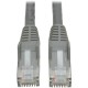 Eaton Tripp Lite Series Cat6 Gigabit Snagless Molded (UTP) Ethernet Cable (RJ45 M/M), PoE, Gray, 7 ft. (2.13 m) - 7ft - 1 x RJ-4
