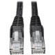 Eaton Tripp Lite Series Cat6 Gigabit Snagless Molded (UTP) Ethernet Cable (RJ45 M/M), PoE, Black, 50 ft. (15.24 m) - for Network