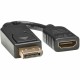 Eaton Tripp Lite Series DisplayPort to HDMI Video Adapter Video Converter (M/F), HDCP, Black, 6 in. (15 cm) - DP 2 HD 1920x1200/