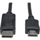 Eaton Tripp Lite Series DisplayPort to HDMI Adapter Cable (M/M), 3 ft. (0.9 m), TAA - 3 ft DisplayPort/HDMI A/V Cable for Monito