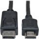 Eaton Tripp Lite Series DisplayPort to HDMI Adapter Cable (M/M), 6 ft. (1.8 m), TAA - Male DisplayPort - Type A Male HDMI - 6ft 