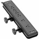 Tripp Lite by Eaton Protect It! 6-Outlet Clamp-Mount Surge Protector, 6 ft. (1.83 m) Cord, 2100 Joules, 2 x USB Charging ports (