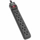 Tripp Lite by Eaton Protect It! 6-Outlet Surge Protector, 6 ft. Cord, 360 Joules, Diagnostic LED, Black Housing - 6 x NEMA 5-15R