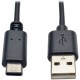 Eaton Tripp Lite Series USB-A to USB-C Cable, USB 2.0, (M/M), 6 ft. (1.83 m) - USB - 60 MB/s - 6 ft - 1 x Type A Male USB - 1 x 