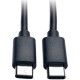 Eaton Tripp Lite Series USB-C 60W Charging Cable (M/M) - USB 2.0, 6 ft. (1.83 m) - USB for Smartphone, Tablet, Ultrabook, Chrome