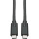 Eaton Tripp Lite Series USB-C Cable (M/M) - USB 3.2, Gen 1 (5 Gbps), 5A Rating, Thunderbolt 3 Compatible, 6 ft. (1.83 m) - 5.91 