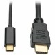 Tripp Lite by Eaton USB-C to HDMI Active Adapter Cable (M/M), 4K, Black, 6 ft. (1.8 m) - 6 ft HDMI/USB A/V Cable for Smartphone,