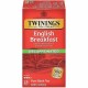 Twinings of London Decaf English Breakfast Black Tea Bag - 1.8 oz - 25 / Box