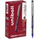 uniball Vision Needle Rollerball Pens - Fine Pen Point - 0.7 mm Pen Point Size - Blue Liquid Ink - 1 Dozen