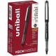uniball Vision Needle Rollerball Pens - Micro Pen Point - 0.5 mm Pen Point Size - Black Liquid Ink - 1 Dozen