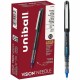 uniball Vision Needle Rollerball Pens - Micro Pen Point - 0.5 mm Pen Point Size - Blue Liquid Ink - 1 Dozen