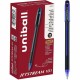 uni Jetstream 101 Ballpoint Pen - Medium Pen Point - 1 mm Pen Point Size - Blue Gel-based Ink - Black, Blue Barrel - 1 Dozen