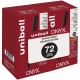 uniball Onyx Rollerball Pens - 0.7 mm Pen Point Size - Black - Matte Black Barrel - 72 / Pack