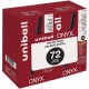 uniball Onyx Rollerball Pens - 0.7 mm Pen Point Size - Conical Pen Point Style - Blue - 72 / Pack