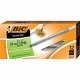 BIC Round Stic Ballpoint Pens - Medium Pen Point - Black - Black Barrel - 1 Dozen