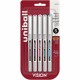uniball Vision Rollerball Pens - Fine Pen Point - 0.7 mm Pen Point Size - Red, Brilliant Blue, Evergreen, Pink, Purple - 5 / Pac