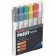 uni uni-Paint PX-20 Oil-Based Paint Marker - Medium Marker Point - Assorted, Blue, Red, Green, Yellow, Black Oil Based Ink - Whi