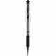 uniball 207 Impact Gel Pen - Bold Pen Point - 1 mm Pen Point Size - Refillable - Black Gel-based Ink - Silver Barrel - 1 Dozen