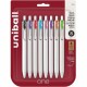 uniball UB One Gel Pens - Medium Pen Point - 0.7 mm Pen Point Size - Retractable - Assorted Pigment-based, Gel-based Ink - White