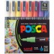 uni Posca PC-3M Paint Markers - Fine Marker Point - Multicolor Water Based, Pigment-based Ink - 16 / Pack