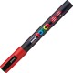 uni Posca PC-3M Paint Markers - Fine Marker Point - Red Water Based, Pigment-based Ink - 6 / Pack