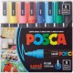 uni Posca PC-5M Paint Markers - Medium Marker Point - Assorted Water Based, Pigment-based Ink - 8 / Pack