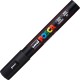uni Posca PC-5M Paint Markers - Medium Marker Point - Black Water Based, Pigment-based Ink - 6 / Pack